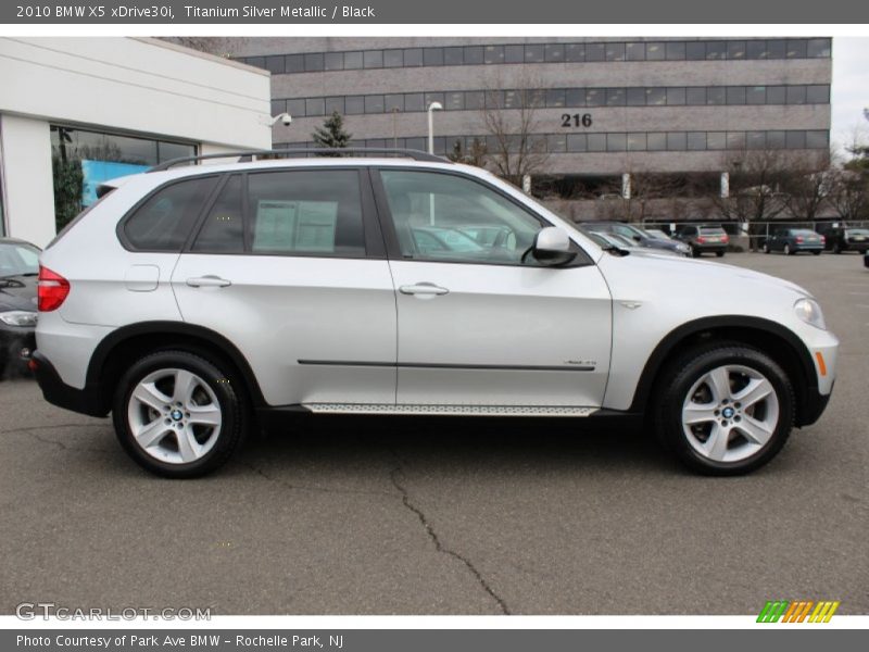 Titanium Silver Metallic / Black 2010 BMW X5 xDrive30i