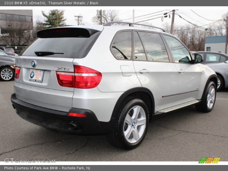 Titanium Silver Metallic / Black 2010 BMW X5 xDrive30i