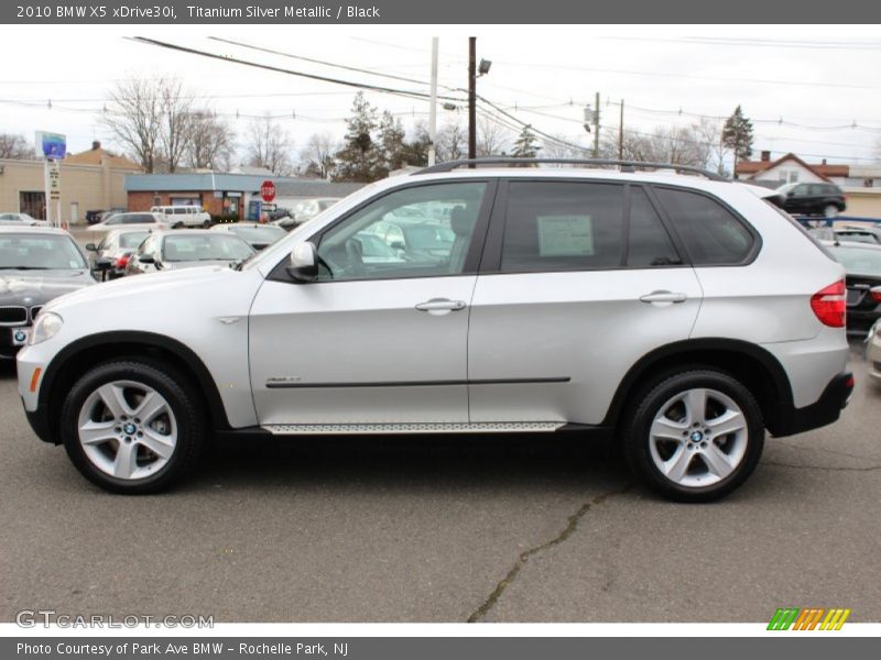 Titanium Silver Metallic / Black 2010 BMW X5 xDrive30i