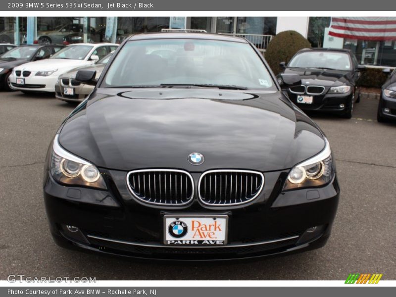 Jet Black / Black 2009 BMW 5 Series 535xi Sedan