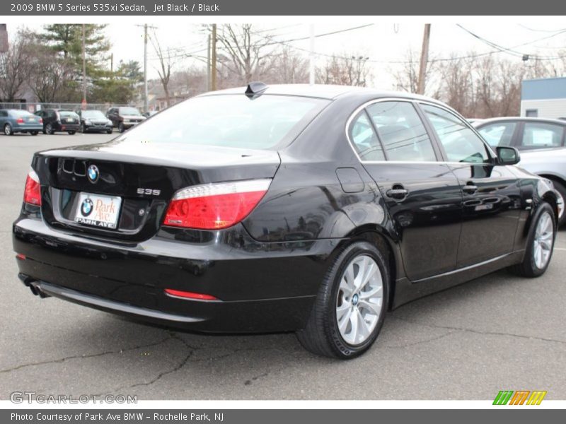 Jet Black / Black 2009 BMW 5 Series 535xi Sedan