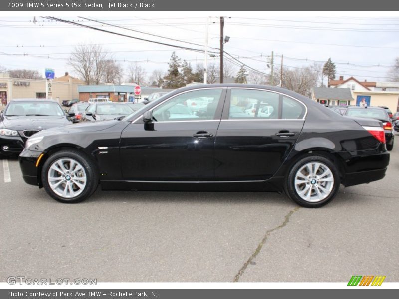 Jet Black / Black 2009 BMW 5 Series 535xi Sedan