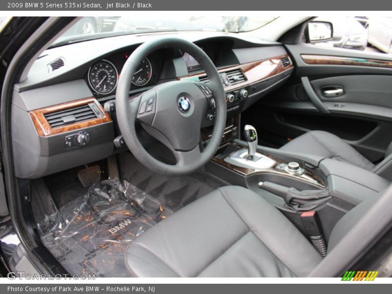 Jet Black / Black 2009 BMW 5 Series 535xi Sedan