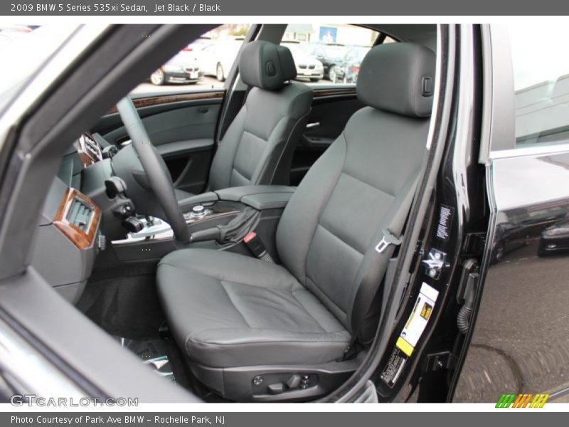 Jet Black / Black 2009 BMW 5 Series 535xi Sedan