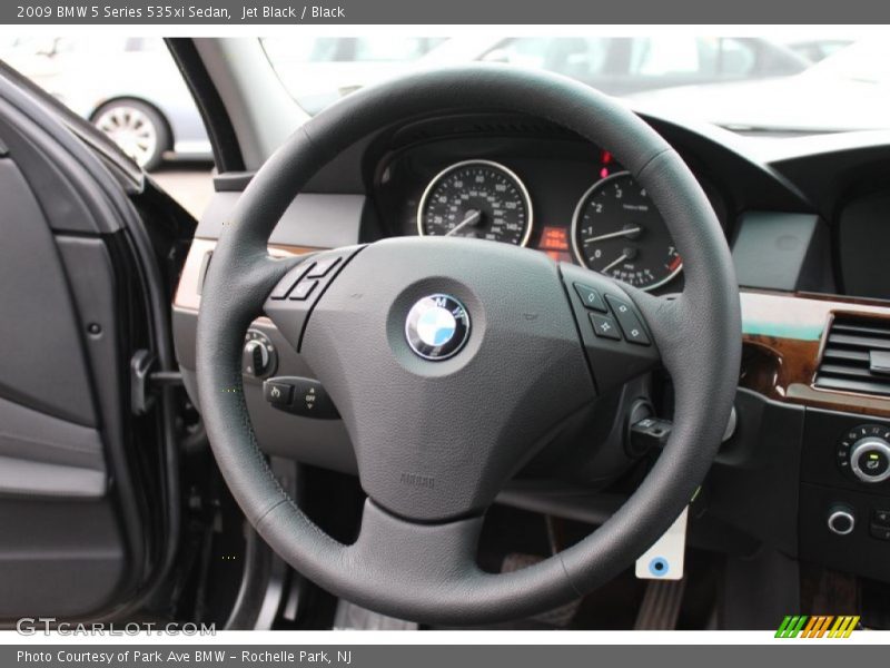 Jet Black / Black 2009 BMW 5 Series 535xi Sedan