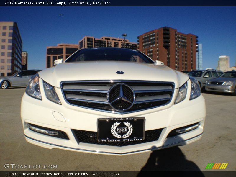 Arctic White / Red/Black 2012 Mercedes-Benz E 350 Coupe