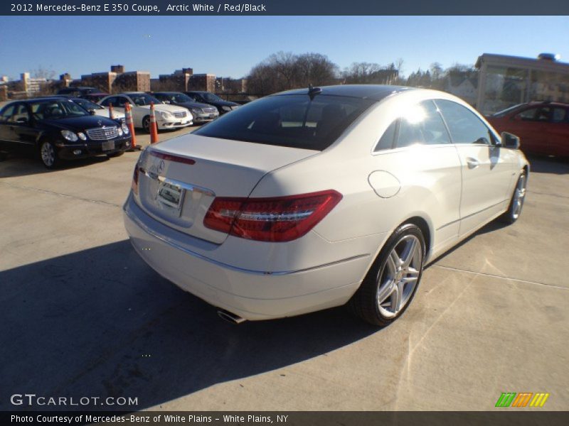 Arctic White / Red/Black 2012 Mercedes-Benz E 350 Coupe
