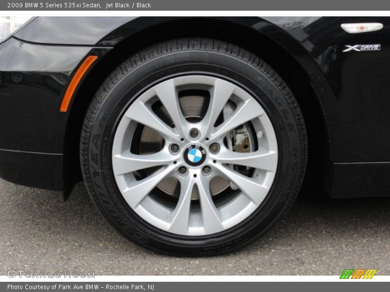 Jet Black / Black 2009 BMW 5 Series 535xi Sedan