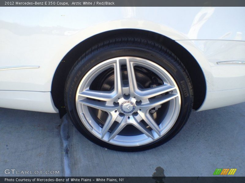 Arctic White / Red/Black 2012 Mercedes-Benz E 350 Coupe