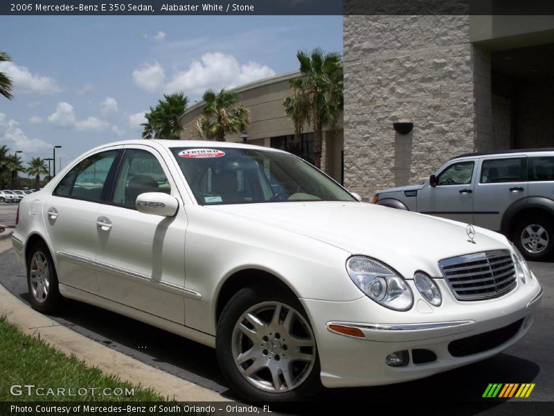 Alabaster White / Stone 2006 Mercedes-Benz E 350 Sedan