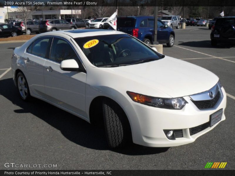 Premium White Pearl / Ebony 2009 Acura TSX Sedan