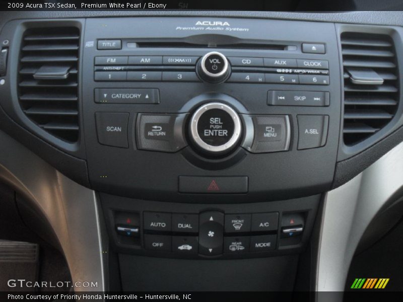 Premium White Pearl / Ebony 2009 Acura TSX Sedan