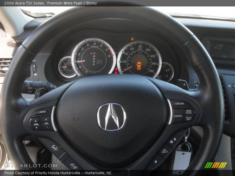 Premium White Pearl / Ebony 2009 Acura TSX Sedan