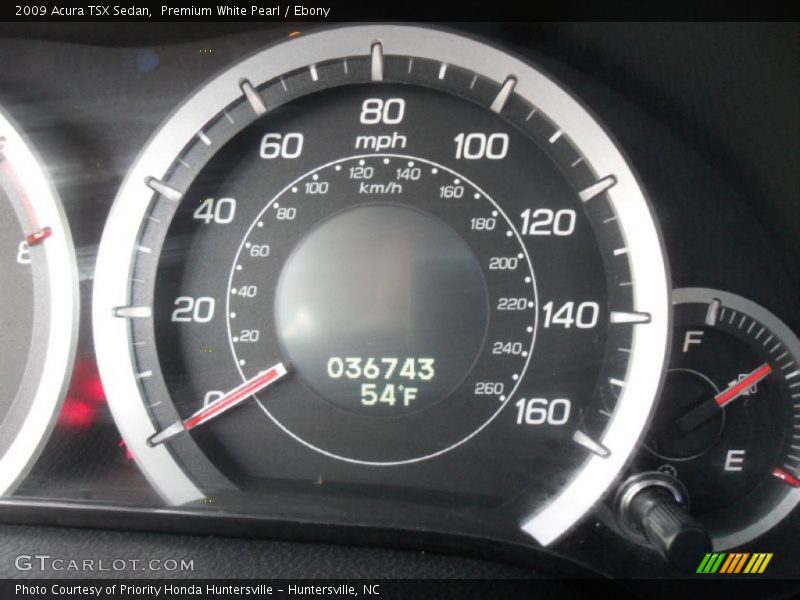 Premium White Pearl / Ebony 2009 Acura TSX Sedan