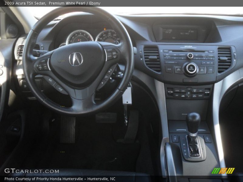 Premium White Pearl / Ebony 2009 Acura TSX Sedan