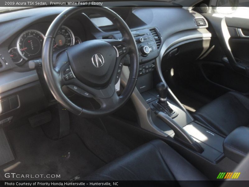 Premium White Pearl / Ebony 2009 Acura TSX Sedan