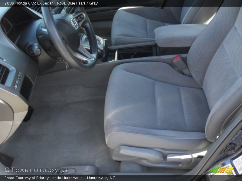 Royal Blue Pearl / Gray 2009 Honda Civic EX Sedan