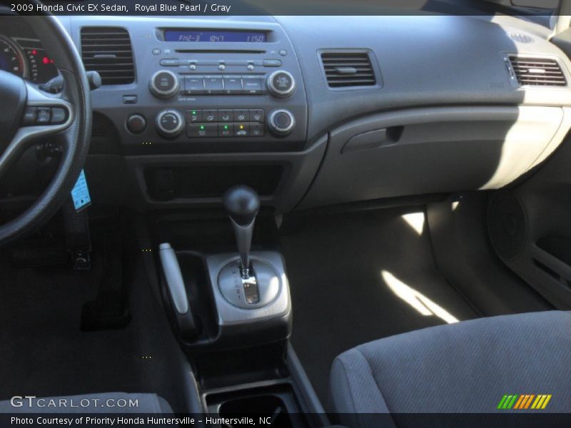 Royal Blue Pearl / Gray 2009 Honda Civic EX Sedan