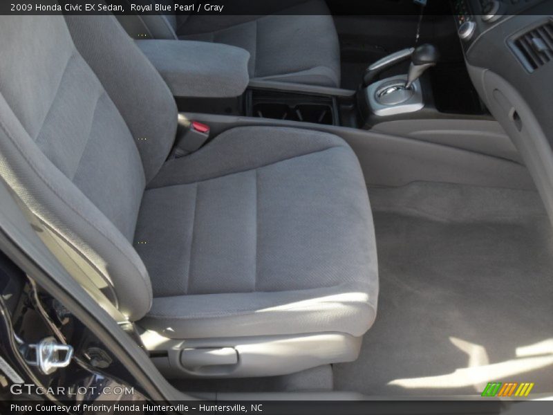 Royal Blue Pearl / Gray 2009 Honda Civic EX Sedan