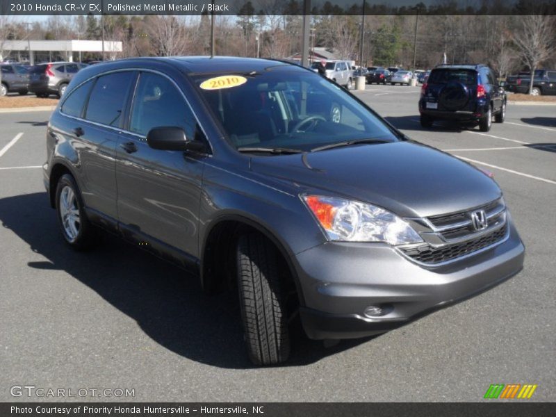 Polished Metal Metallic / Black 2010 Honda CR-V EX