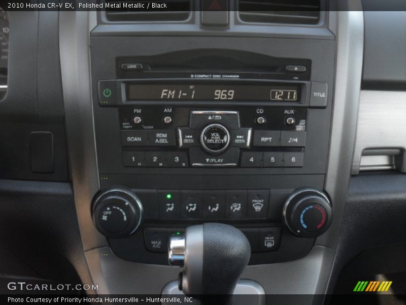 Polished Metal Metallic / Black 2010 Honda CR-V EX