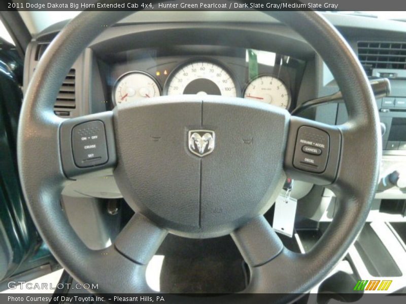 Hunter Green Pearlcoat / Dark Slate Gray/Medium Slate Gray 2011 Dodge Dakota Big Horn Extended Cab 4x4