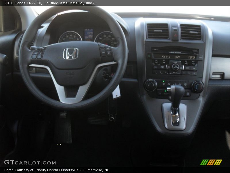 Polished Metal Metallic / Black 2010 Honda CR-V EX