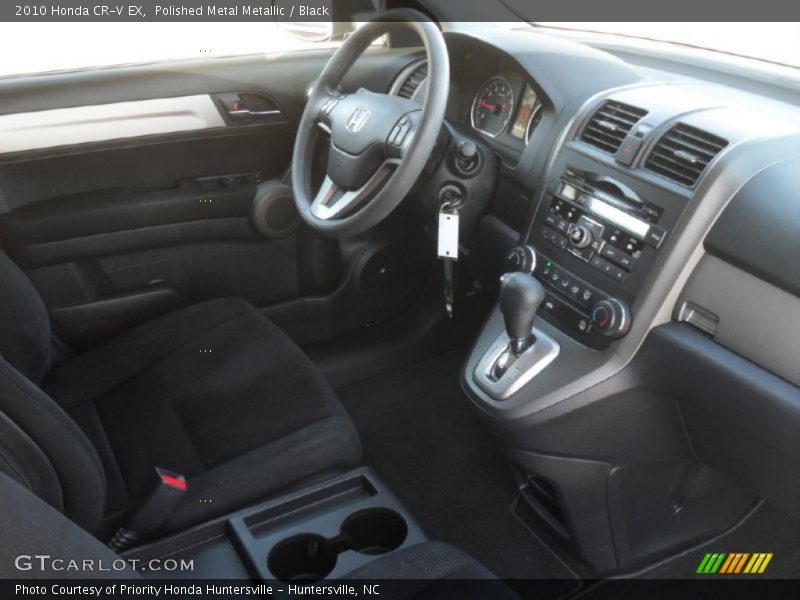 Polished Metal Metallic / Black 2010 Honda CR-V EX
