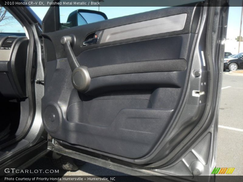 Polished Metal Metallic / Black 2010 Honda CR-V EX