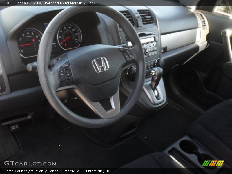 Polished Metal Metallic / Black 2010 Honda CR-V EX
