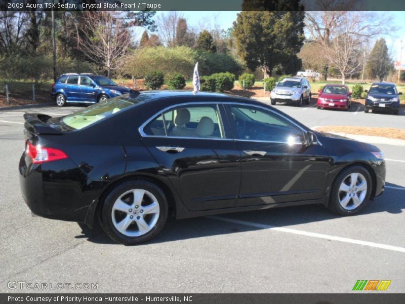 Crystal Black Pearl / Taupe 2009 Acura TSX Sedan