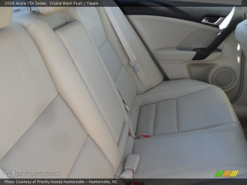 Crystal Black Pearl / Taupe 2009 Acura TSX Sedan