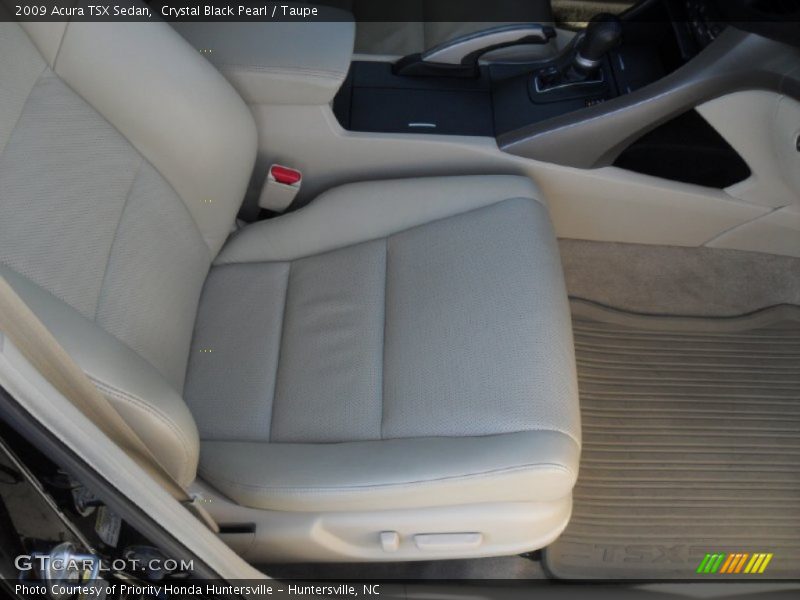 Crystal Black Pearl / Taupe 2009 Acura TSX Sedan