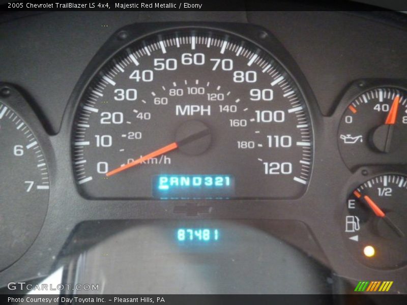 Majestic Red Metallic / Ebony 2005 Chevrolet TrailBlazer LS 4x4