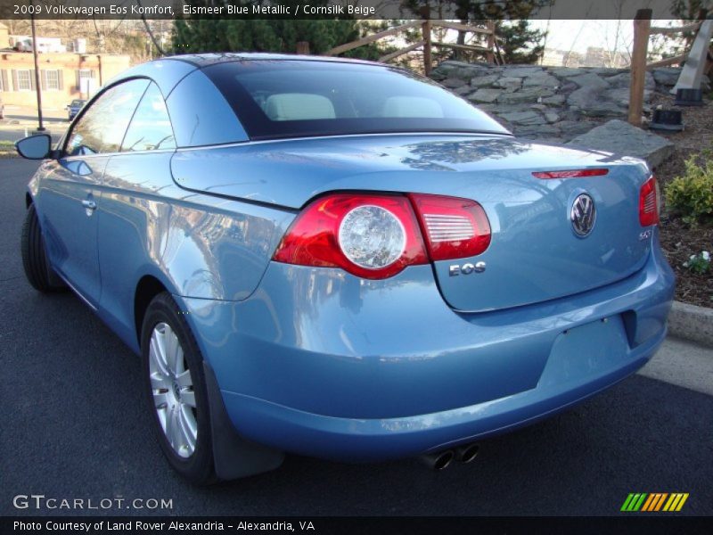 Eismeer Blue Metallic / Cornsilk Beige 2009 Volkswagen Eos Komfort