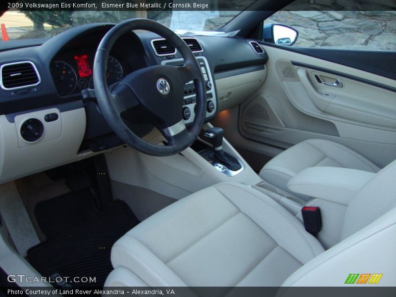 Eismeer Blue Metallic / Cornsilk Beige 2009 Volkswagen Eos Komfort