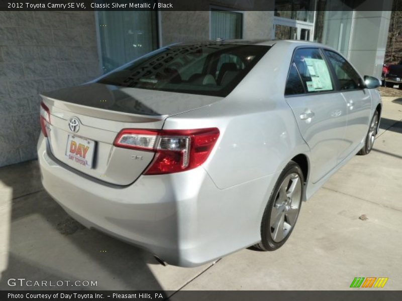 Classic Silver Metallic / Black 2012 Toyota Camry SE V6