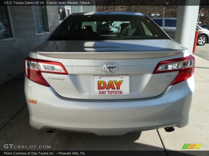 Classic Silver Metallic / Black 2012 Toyota Camry SE V6