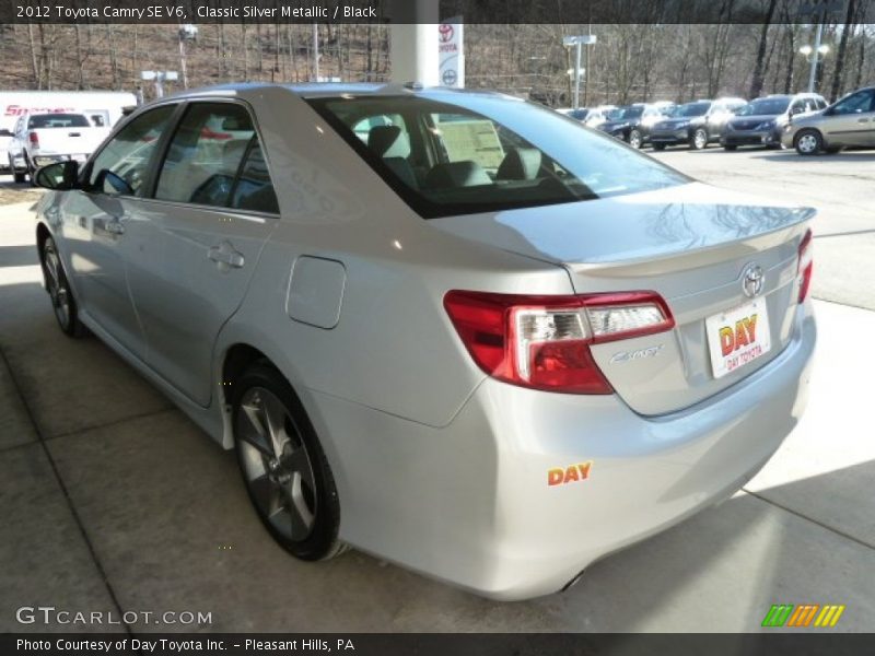 Classic Silver Metallic / Black 2012 Toyota Camry SE V6