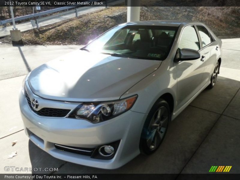 Classic Silver Metallic / Black 2012 Toyota Camry SE V6