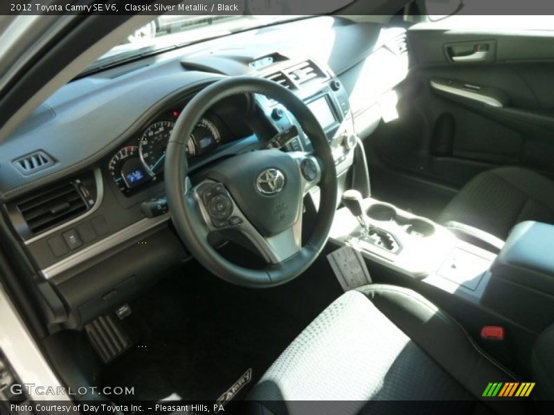 Classic Silver Metallic / Black 2012 Toyota Camry SE V6