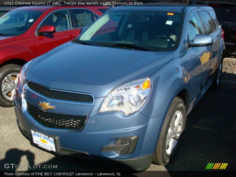 Twilight Blue Metallic / Light Titanium/Jet Black 2012 Chevrolet Equinox LT AWD