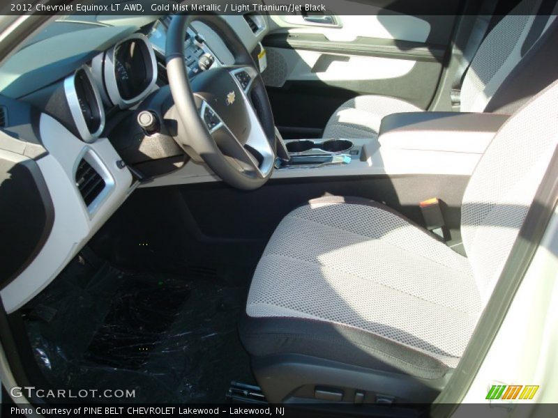 Gold Mist Metallic / Light Titanium/Jet Black 2012 Chevrolet Equinox LT AWD