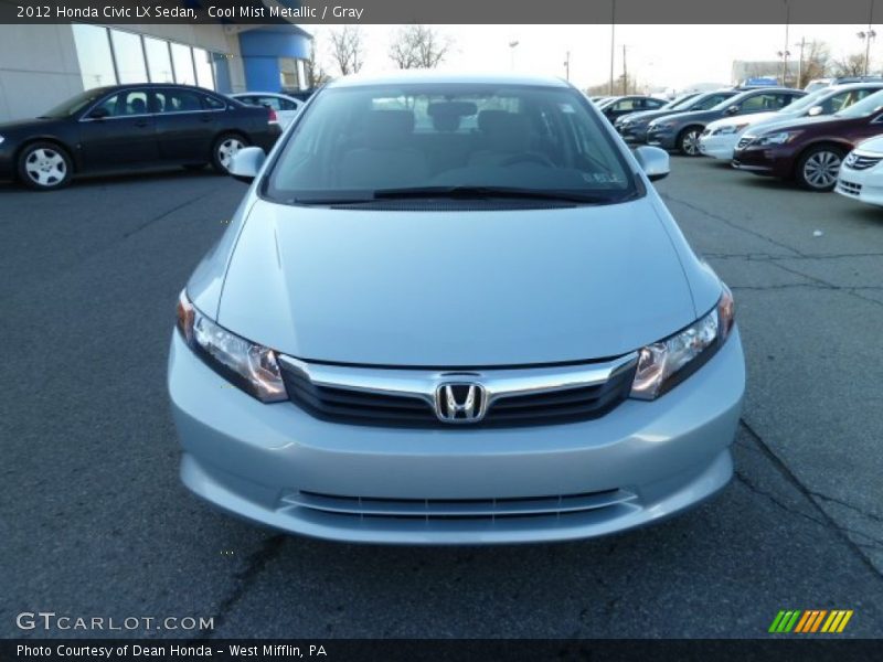 Cool Mist Metallic / Gray 2012 Honda Civic LX Sedan