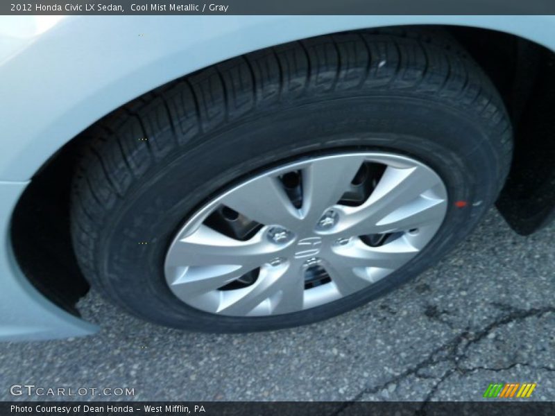 Cool Mist Metallic / Gray 2012 Honda Civic LX Sedan