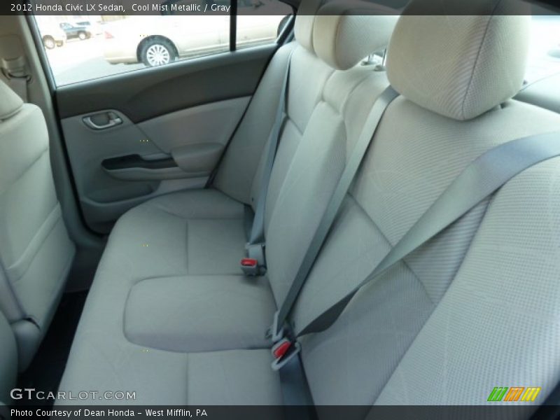 Cool Mist Metallic / Gray 2012 Honda Civic LX Sedan