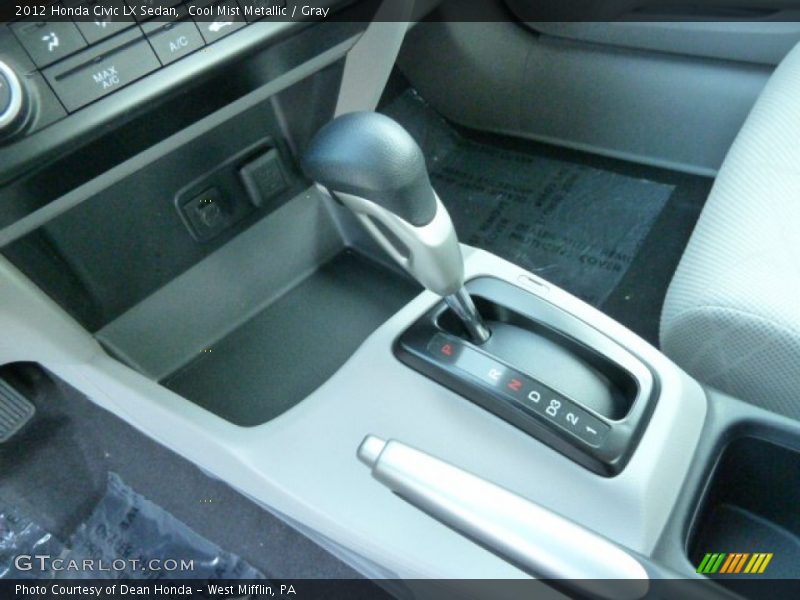 Cool Mist Metallic / Gray 2012 Honda Civic LX Sedan