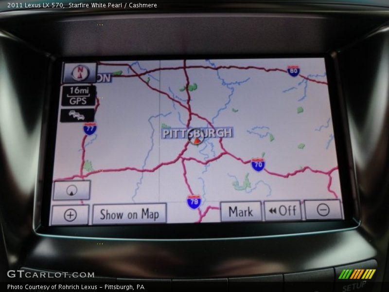 Navigation of 2011 LX 570