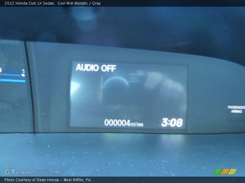 Cool Mist Metallic / Gray 2012 Honda Civic LX Sedan