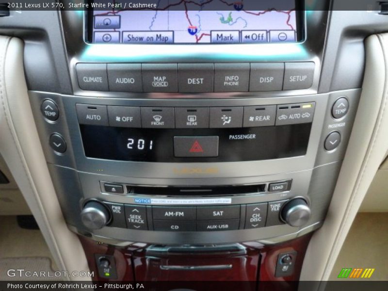 Controls of 2011 LX 570